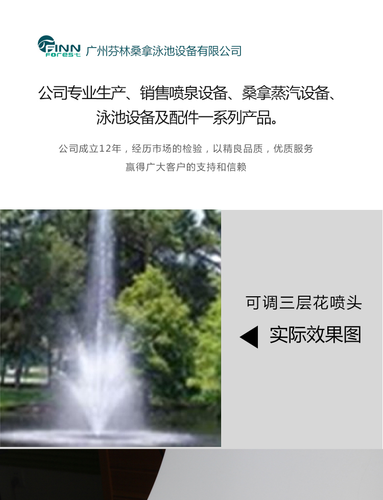 可調(diào)三層花噴頭實際效果圖